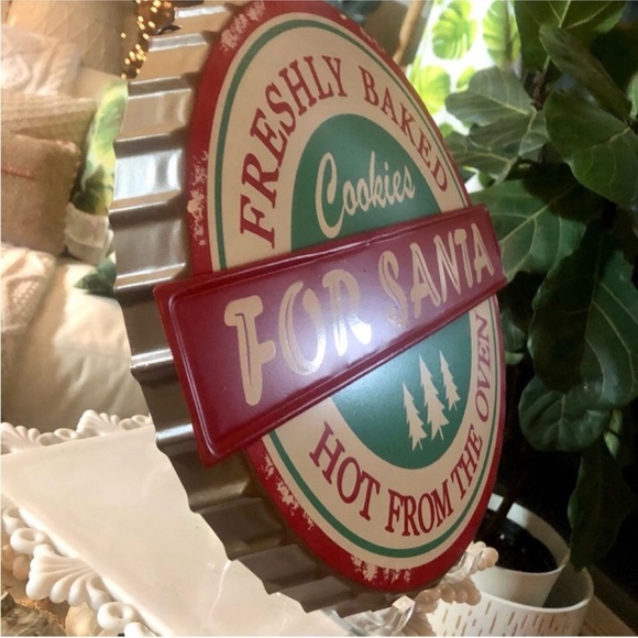 New! 🎄🎅🏼Christmas Santa Retro Vintage Style Bottle Cap Sign - Picture 4 of 7